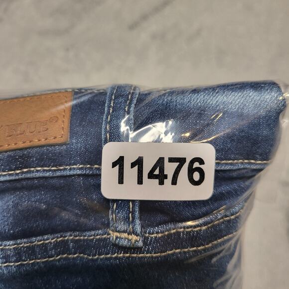 Judy Blue Jeans Womens 24W Blue Skinny Fit Distressed Ripped Stretch JB88197 - Picture 11 of 11